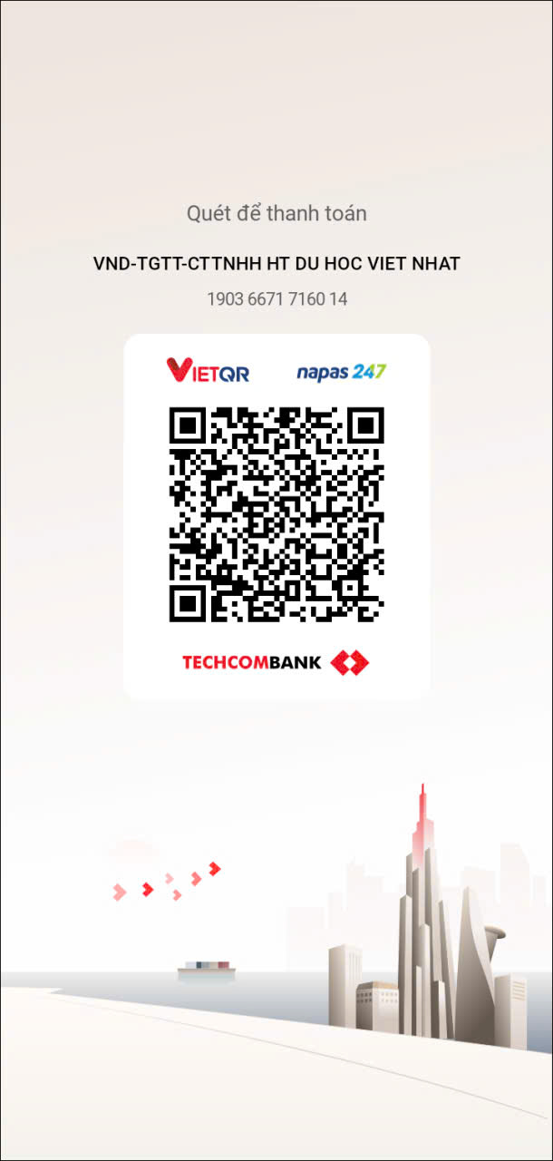 Mã QR chuyển khoản Techcombank